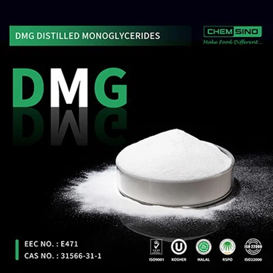 Bubuk Halus DMG Monogliserida Suling Berkualitas Tinggi (dari 100-200mesh) Untuk Santan No CAS. 123-94-4