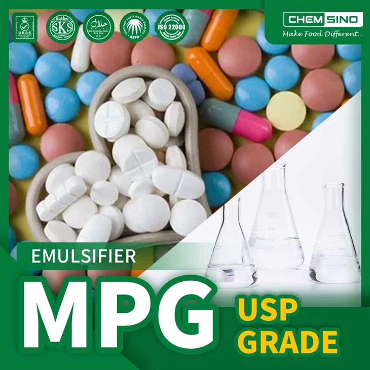 Emulsifier MPG Cairan Kelas Industri Untuk Resin CAS NO.:57-55-6