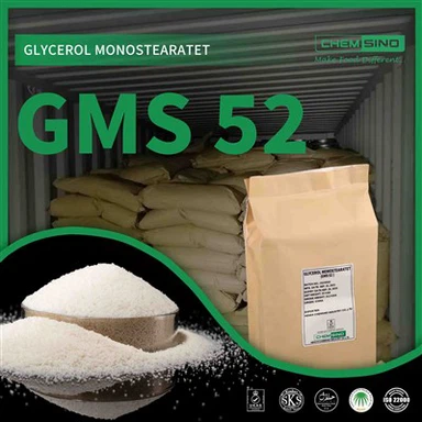 Pabrik Cina Bubuk Gliserol Monostearat 52 CAS No.31566-31-1 Bubuk GMS 52