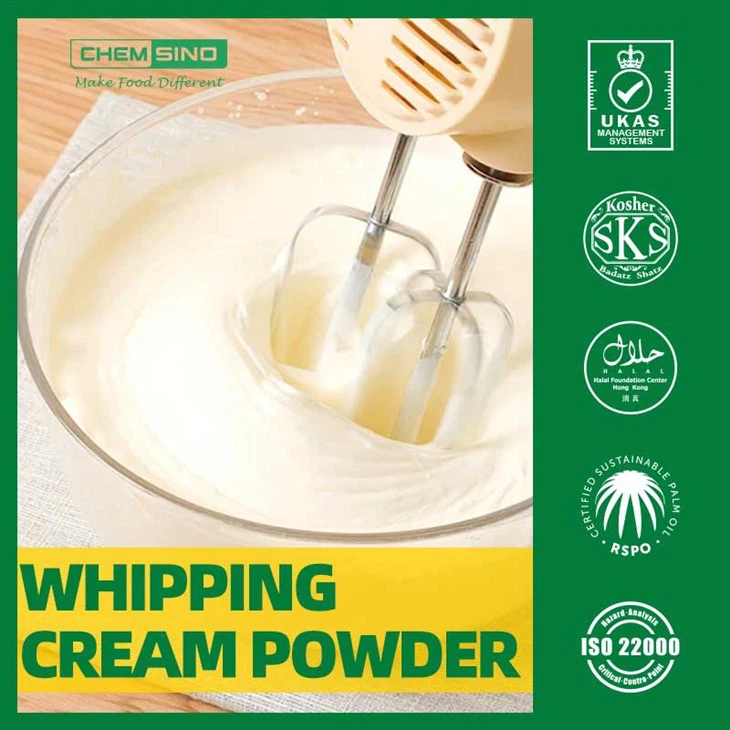 Bubuk krim kocok non-susu untuk kopi dan kue